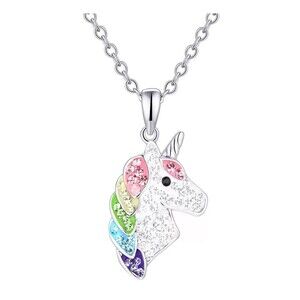 Kohl’s Crystal Collective Crystal Unicorn Pendant Necklace New